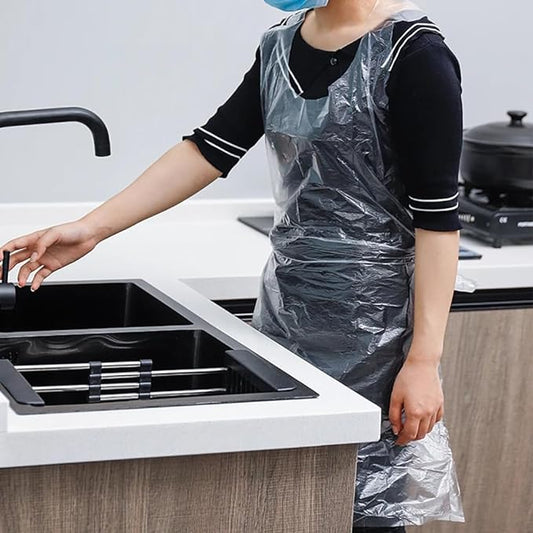 Disposable Plastic Apron for Medical, Food, and Isolation Use 100 pcs