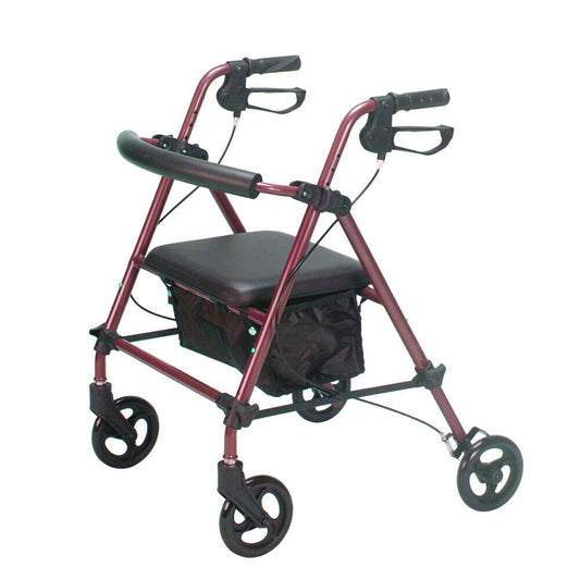 Aluminum Foldable Rollator Outdoor Mobility Walker NDIS & Aged Care