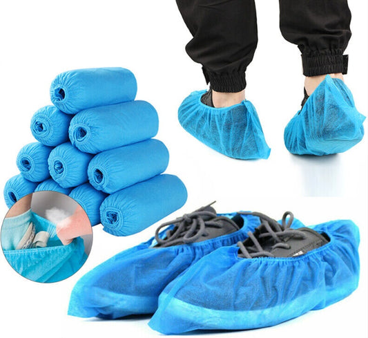 50 pcs Disposable Non-woven Shoe Cover Anti Slip Cleaning Overshoes Boot Covers