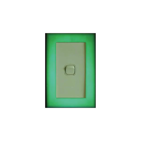 Green Gow In The Dark Light Switch Cover 85mmx130mm