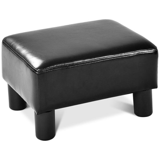 Small Ottoman PU Leather Footrest/ Foot Stool