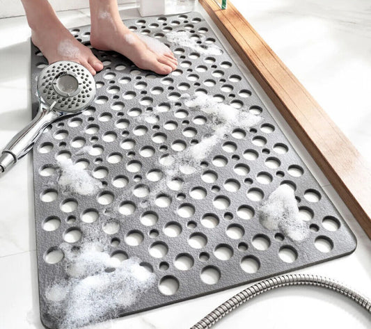 Non-Slip Anti-Mould Bath Mat for Shower, Bathtub, and Bathroom Floor with Suction Cups