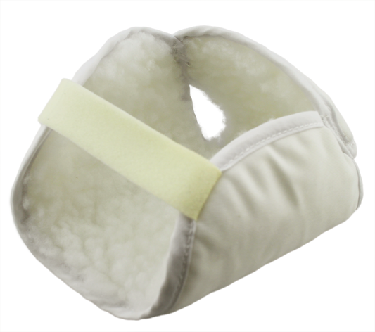 Heel Protector Soft polyester fabric and synthetic sheepskin- foot wrap