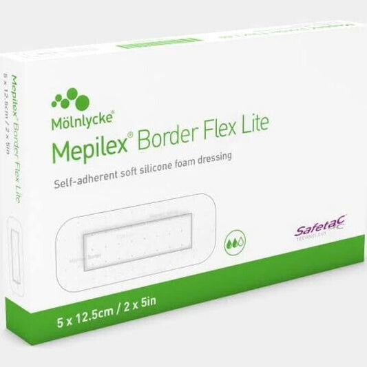 Mepilex Border Flex Lite 5cm x 12.5cm Dressing 5 Pack