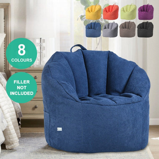 Bean Bag Chair Cover Sofa Protector Breathable No Filler Removable 200L
