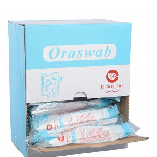Confident Care Plain Oral Swab (Non-Treated) Box 100