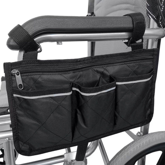 Waterproof Wheelchair Side Bag Organizer for Wallet and Accessories