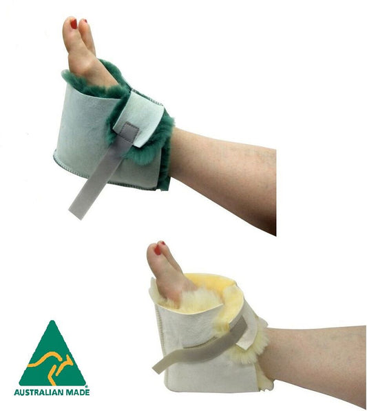 Medical Sheepskin Heel Protector Wool Boot Sheep Skin Foot Pressure Pad Unisex