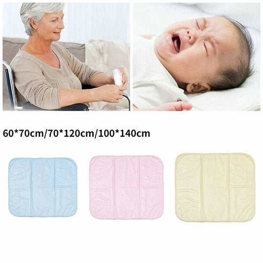 Washable Wetting Protective Dry Mats Absorbent Reusable Incontinence Bed Pad