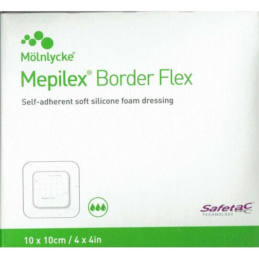 Mepilex Border Flex 10cm x 10cm Dressing 10 Pack