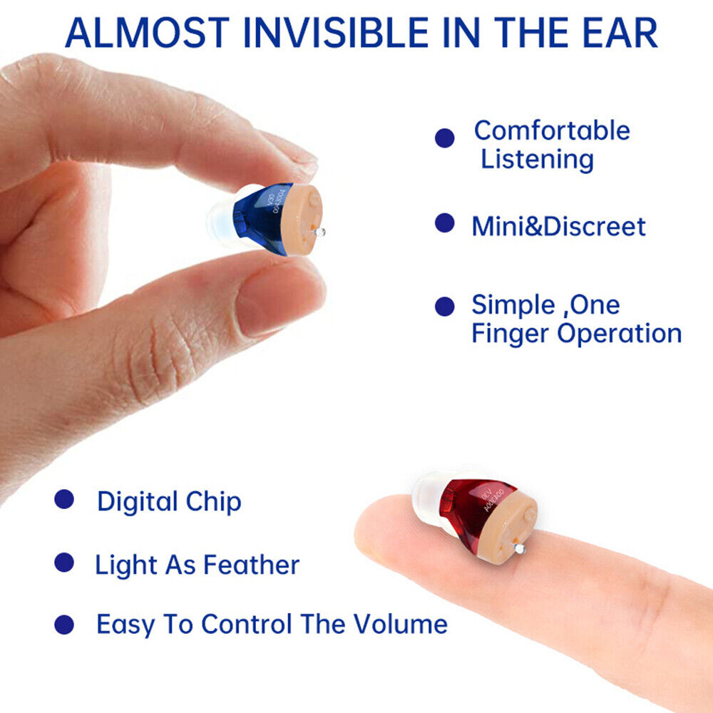 Hearing Aids Intelligent Mini Inner Ear Receiver in Canal Rechargeable
