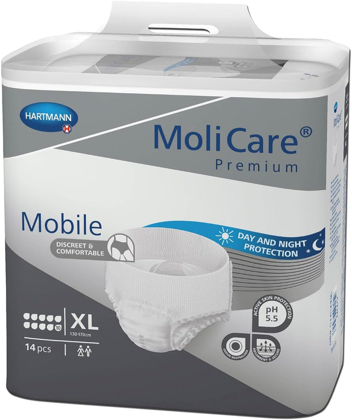MoliCare Premium Mobile Disposable Pants 10 Drops X Large NDIS and