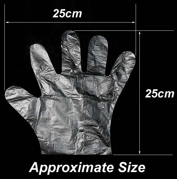 NDIS and Aged Care Product Disposable Plastic Gloves Transparent Food