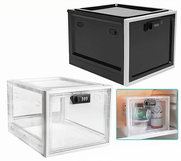 Lockable Storage Box with locking feature for Food Medicines and Home Safety