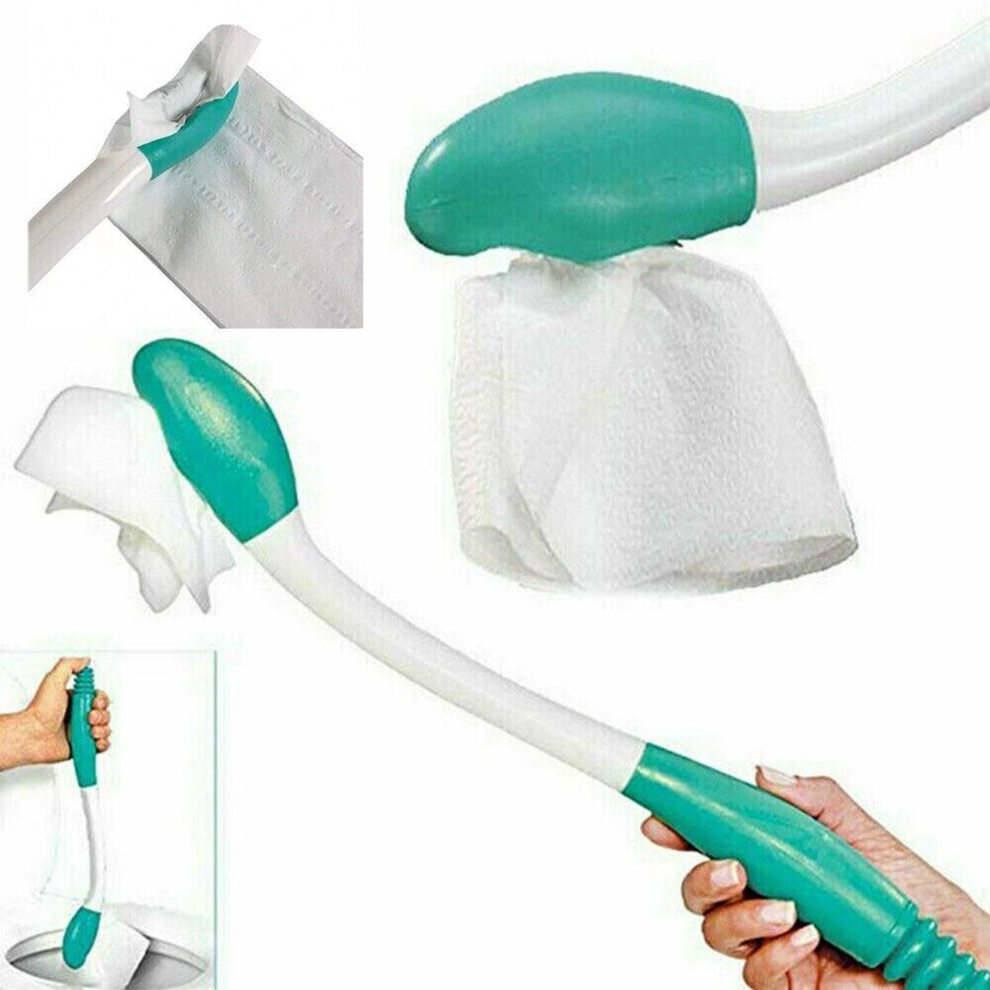 Wiper for Disabled Bathroom Aids for Wiping Toilet Aid Comfort Wiper Handle