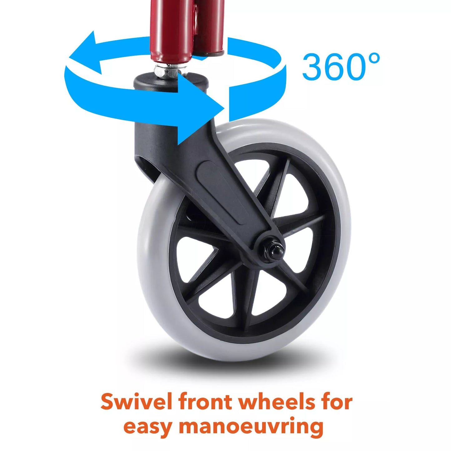 Rollator Walker 4 Wheel with Seat Lightweight for Seniors