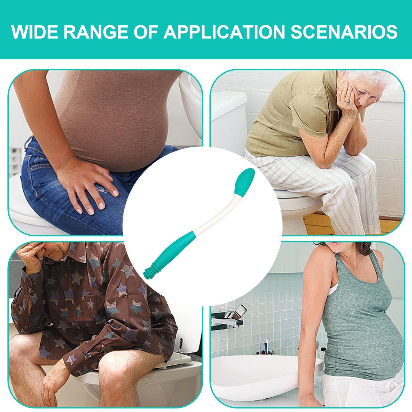 Wiper for Disabled Bathroom Aids for Wiping Toilet Aid Comfort Wiper Handle