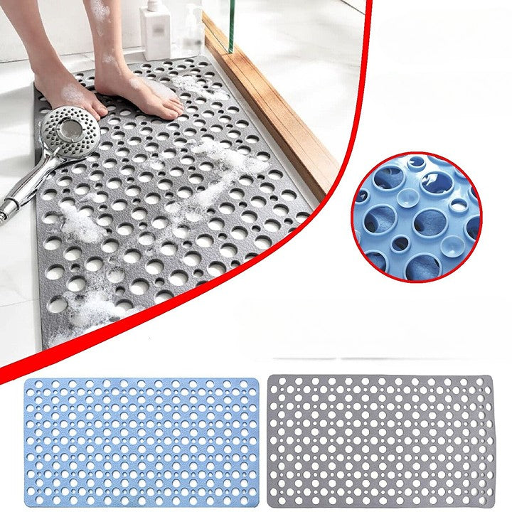 Non-Slip Anti-Mould Bath Mat for Shower, Bathtub, and Bathroom Floor with Suction Cups