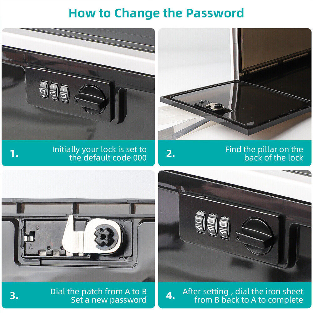 Lockable Storage Box with locking feature for Food Medicines and Home Safety
